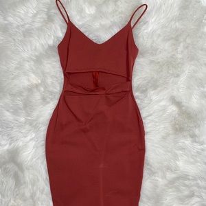 Rust Bodycon Dress